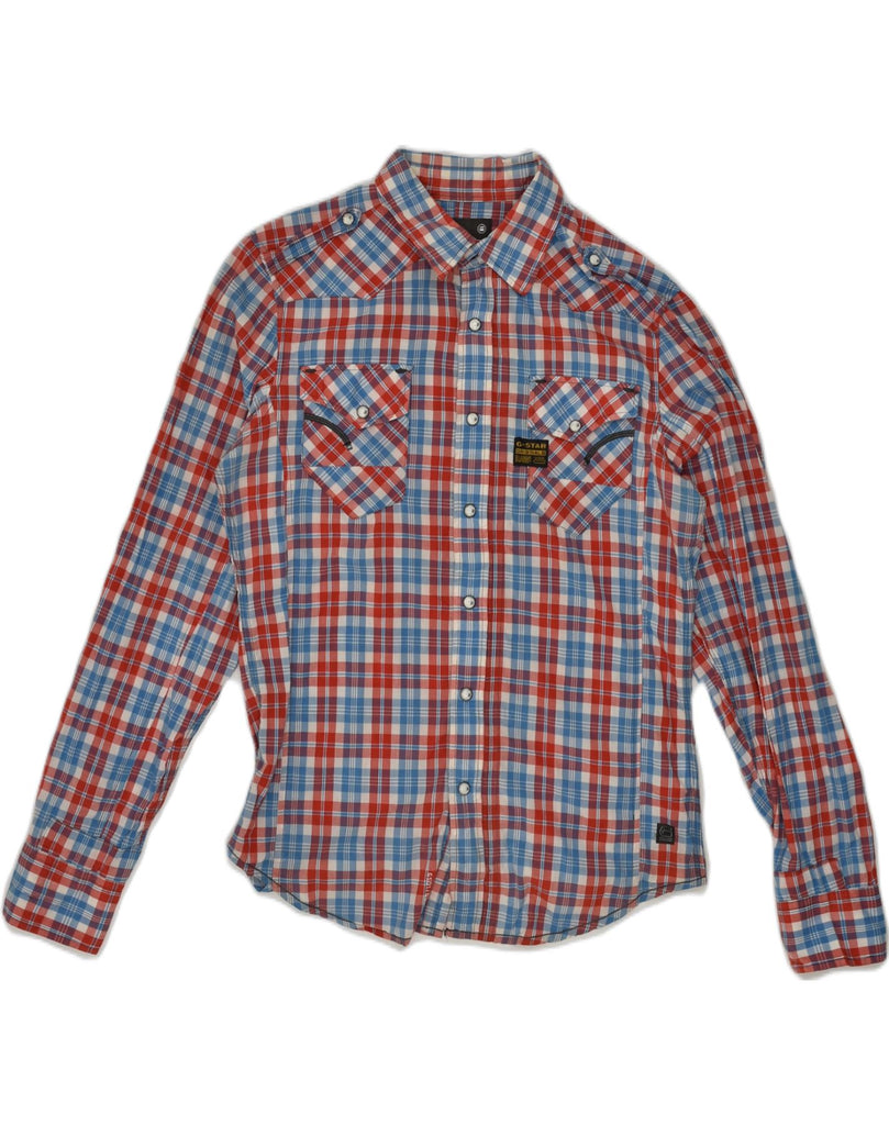 G-STAR Mens Shirt Small Red Check Cotton | Vintage G-Star | Thrift | Second-Hand G-Star | Used Clothing | Messina Hembry 