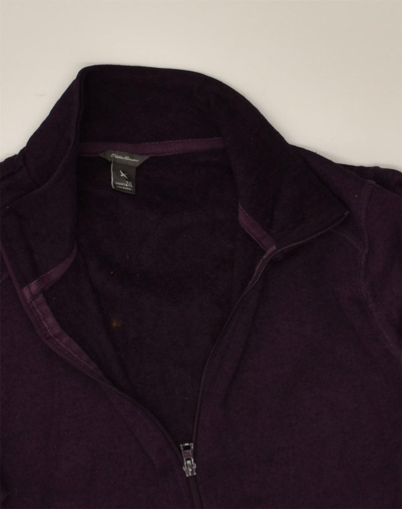 EDDIE BAUER Womens Tracksuit Top Jacket UK 20 2XL Purple Polyester | Vintage Eddie Bauer | Thrift | Second-Hand Eddie Bauer | Used Clothing | Messina Hembry 