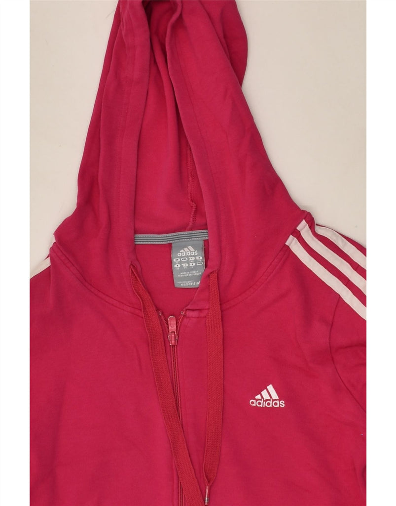 ADIDAS Girls Zip Hoodie Sweater 11-12 Years Pink | Vintage Adidas | Thrift | Second-Hand Adidas | Used Clothing | Messina Hembry 