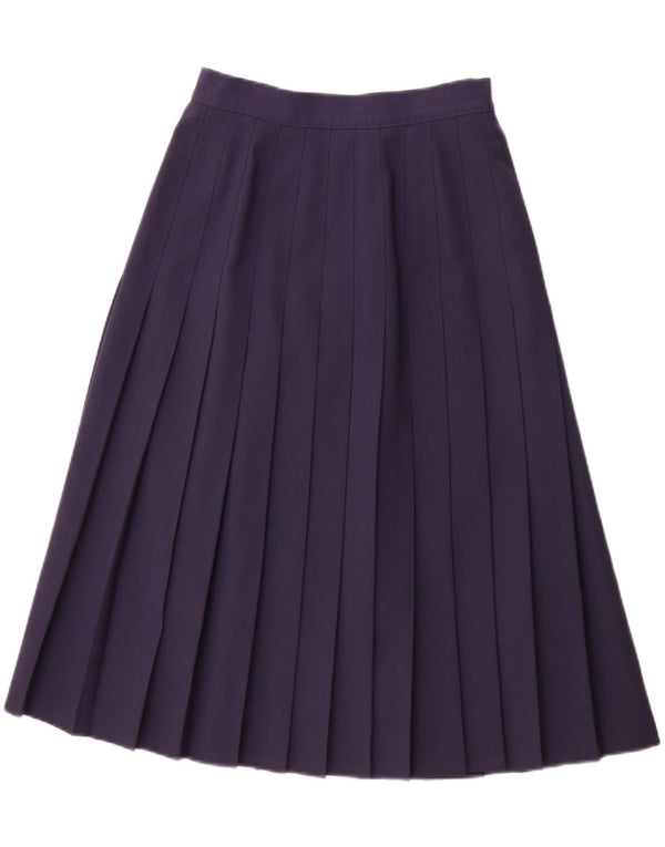 ST. BERNARD Womens High Waist A-Line Skirt UK 14 Medium W28  Navy Blue
