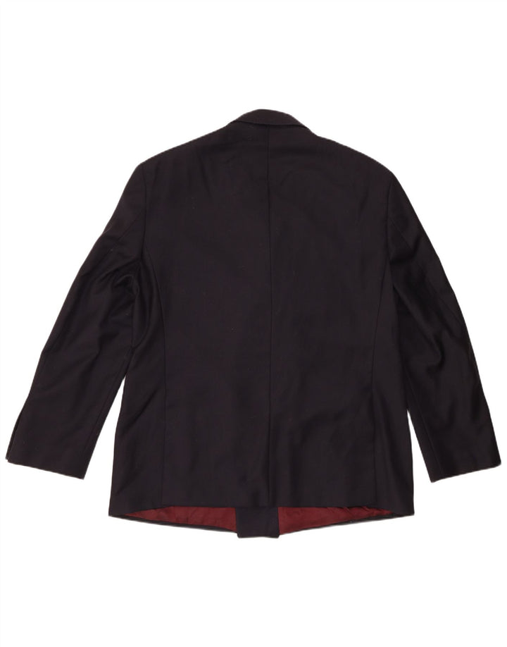 Marks & Spencer Mens Double Breasted Blazer Jacket UK 42 Large Navy Blue