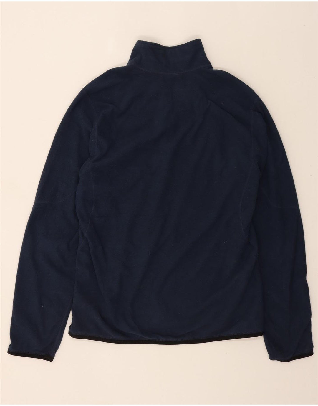 NIKE Mens Therma-Fit Zip Neck Fleece Jumper Large Navy Blue Polyester Vintage Nike and Second-Hand Nike from Messina Hembry 