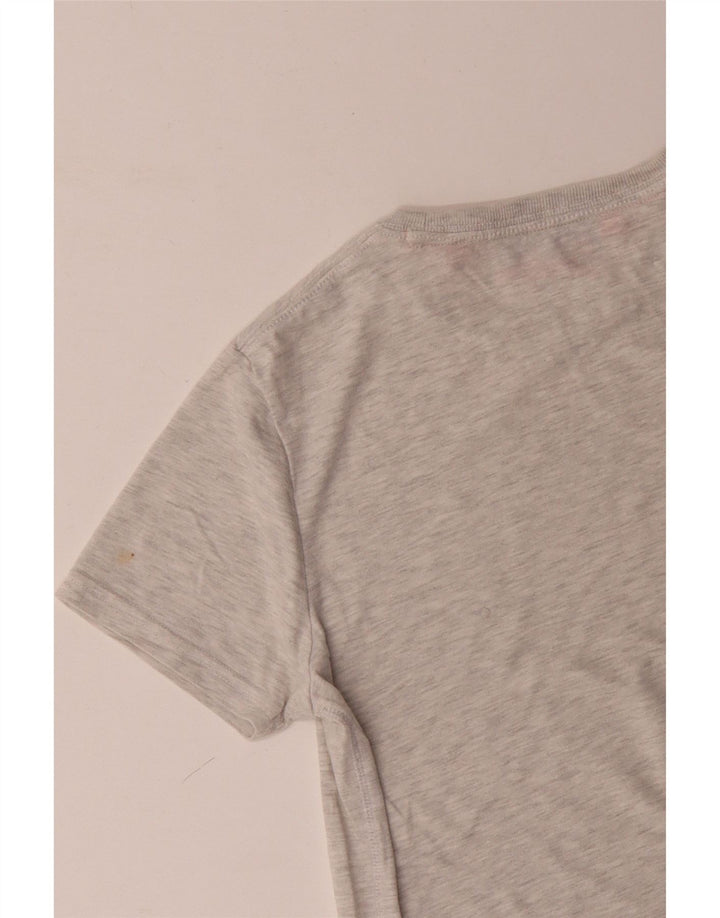Superdry Mens Graphic T-Shirt Top Large Grey Flecked Cotton