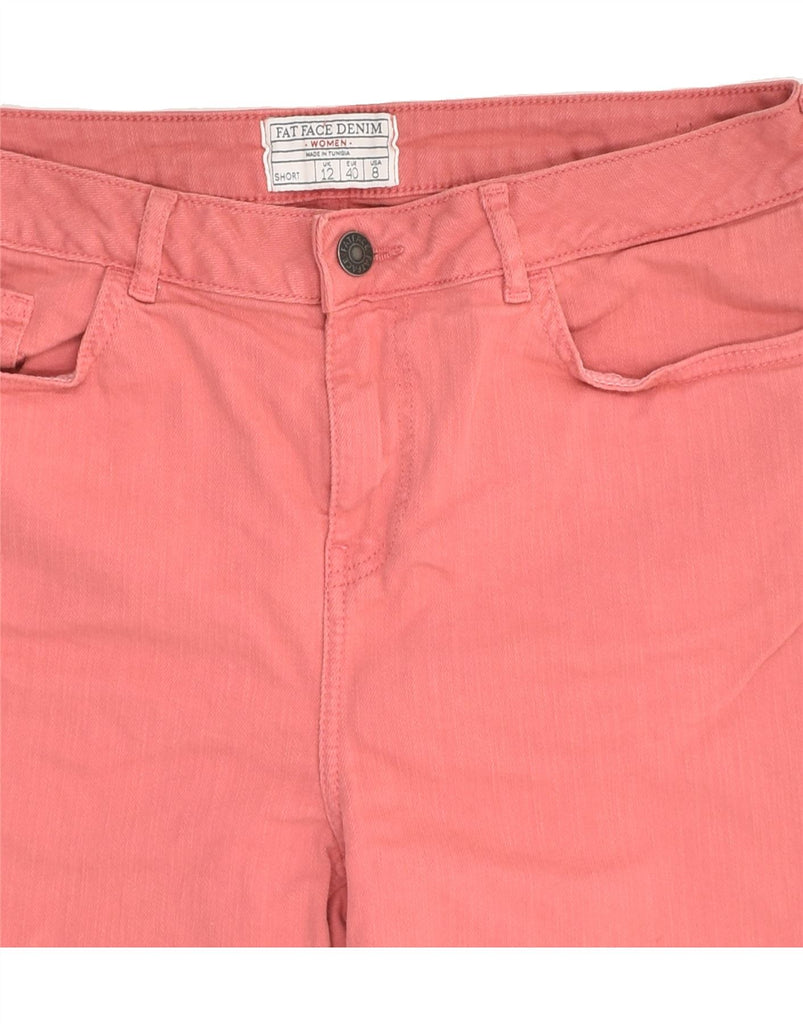 FAT FACE Womens Casual Shorts UK 12 Medium W30 Pink Cotton | Vintage Fat Face | Thrift | Second-Hand Fat Face | Used Clothing | Messina Hembry 