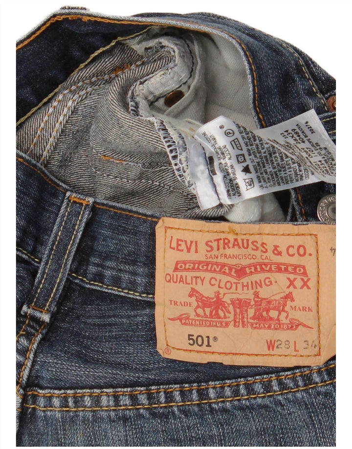 Levi's Womens 501 Denim Shorts W28 Medium  Blue Cotton
