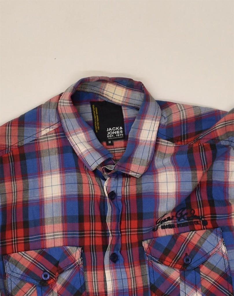 JACK & JONES Mens Shirt Medium Multicoloured Check Cotton | Vintage Jack & Jones | Thrift | Second-Hand Jack & Jones | Used Clothing | Messina Hembry 