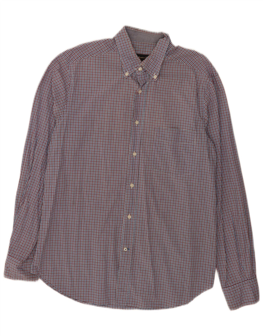 Massimo Dutti Mens Shirt Large Blue Check