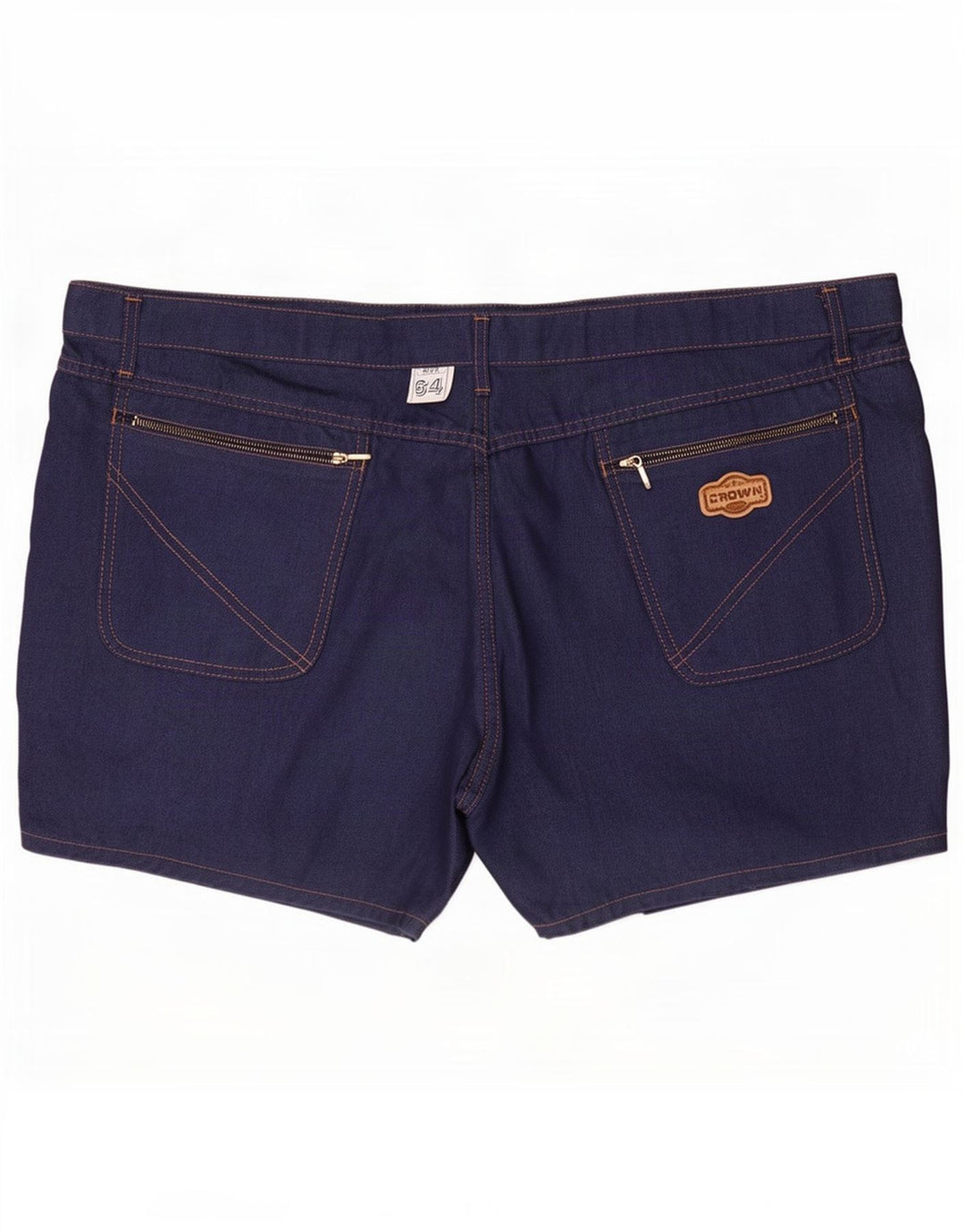 Crown Womens Denim Shorts 4XL W46 Navy Blue