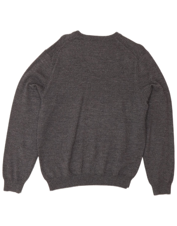Brooks Brothers Mens Boat Neck Jumper Sweater Small Navy Blue Flecked
