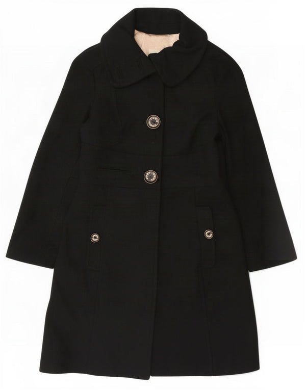 Guru Womens Overcoat UK 14 Large Black