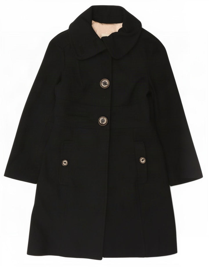 Guru Womens Overcoat UK 14 Large Black