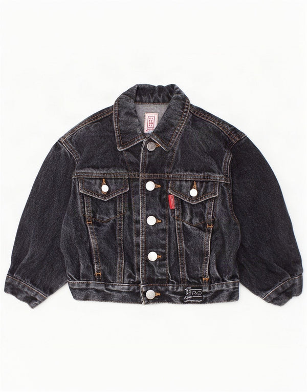 Stefanel Baby Boys Denim Jacket 18-24 Months Grey Cotton
