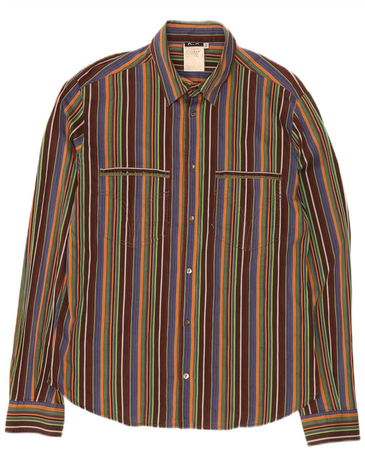 Dolce & Gabbana Mens Shirt Size 38 Medium Multicoloured Striped Cotton