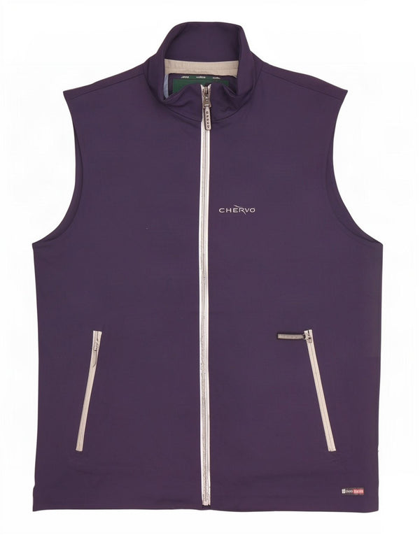 Chervo Mens Gilet IT 46 Small Navy Blue