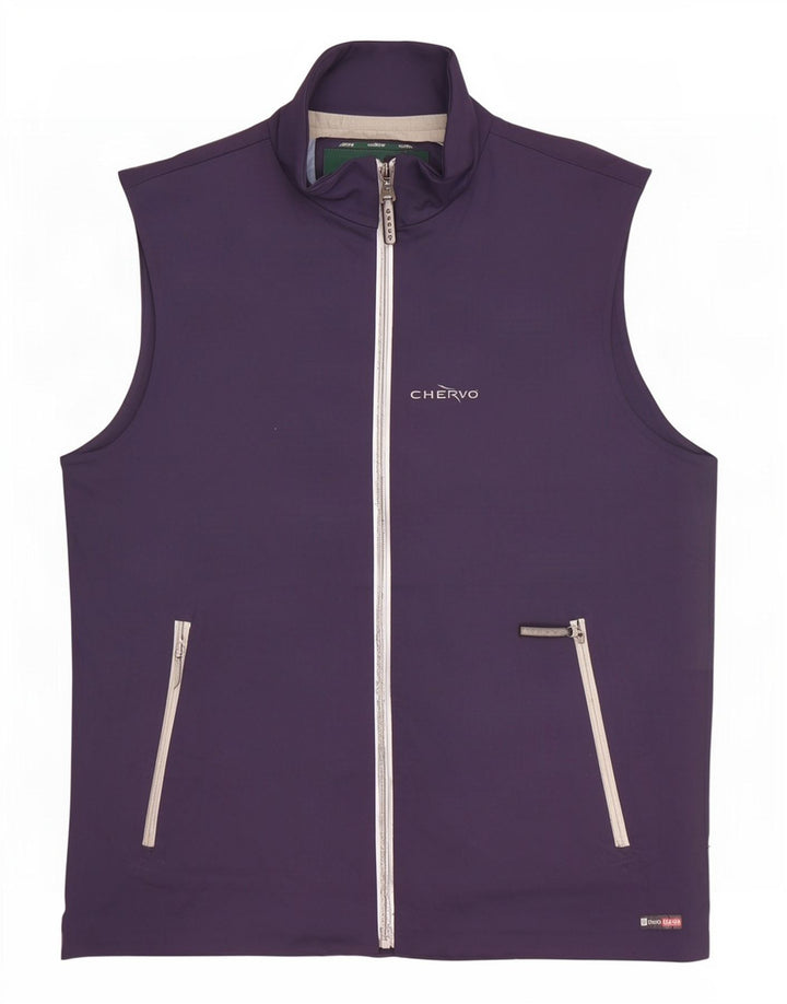Chervo Mens Gilet IT 46 Small Navy Blue