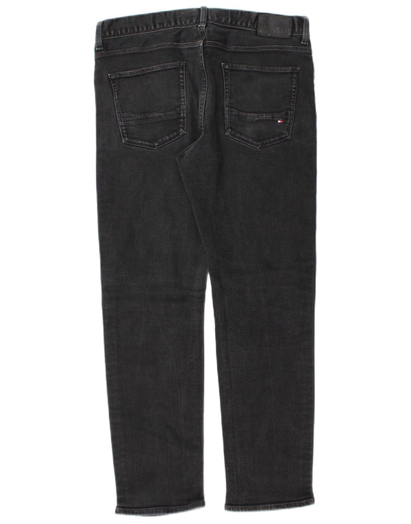 Tommy Hilfiger Mens Denton Straight Jeans W34 L28 Black Cotton