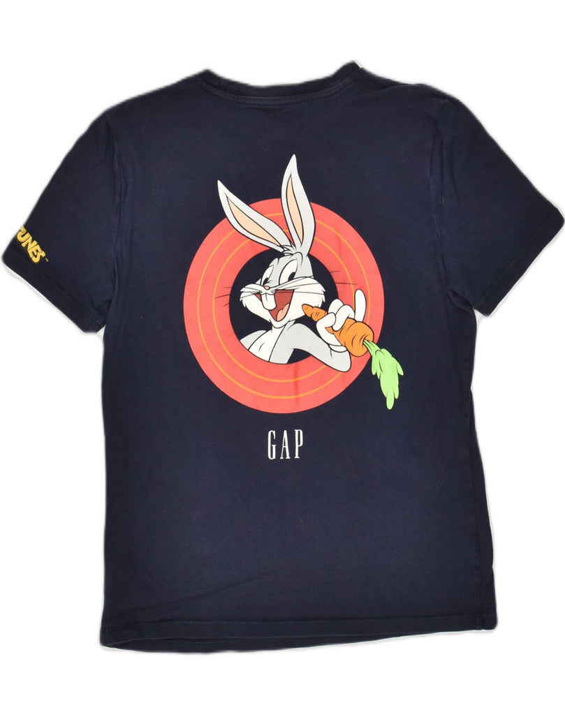 GAP Boys Graphic T-Shirt Top 11-12 Years XL Navy Blue Cotton | Vintage Gap | Thrift | Second-Hand Gap | Used Clothing | Messina Hembry 