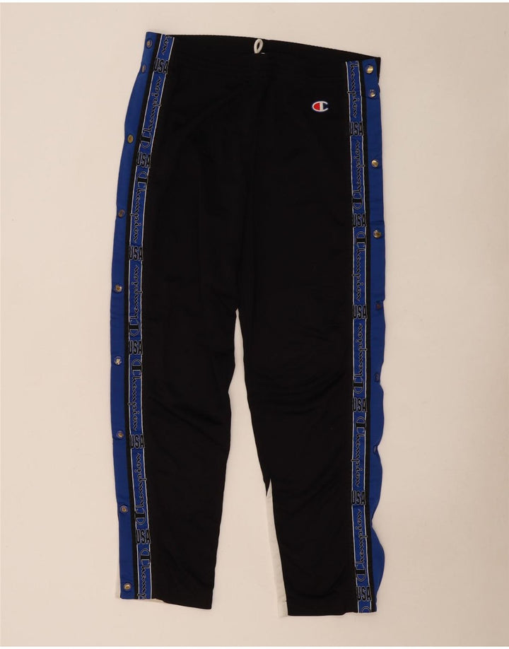 Champion Mens Graphic Tracksuit Trousers Medium Black Colourblock