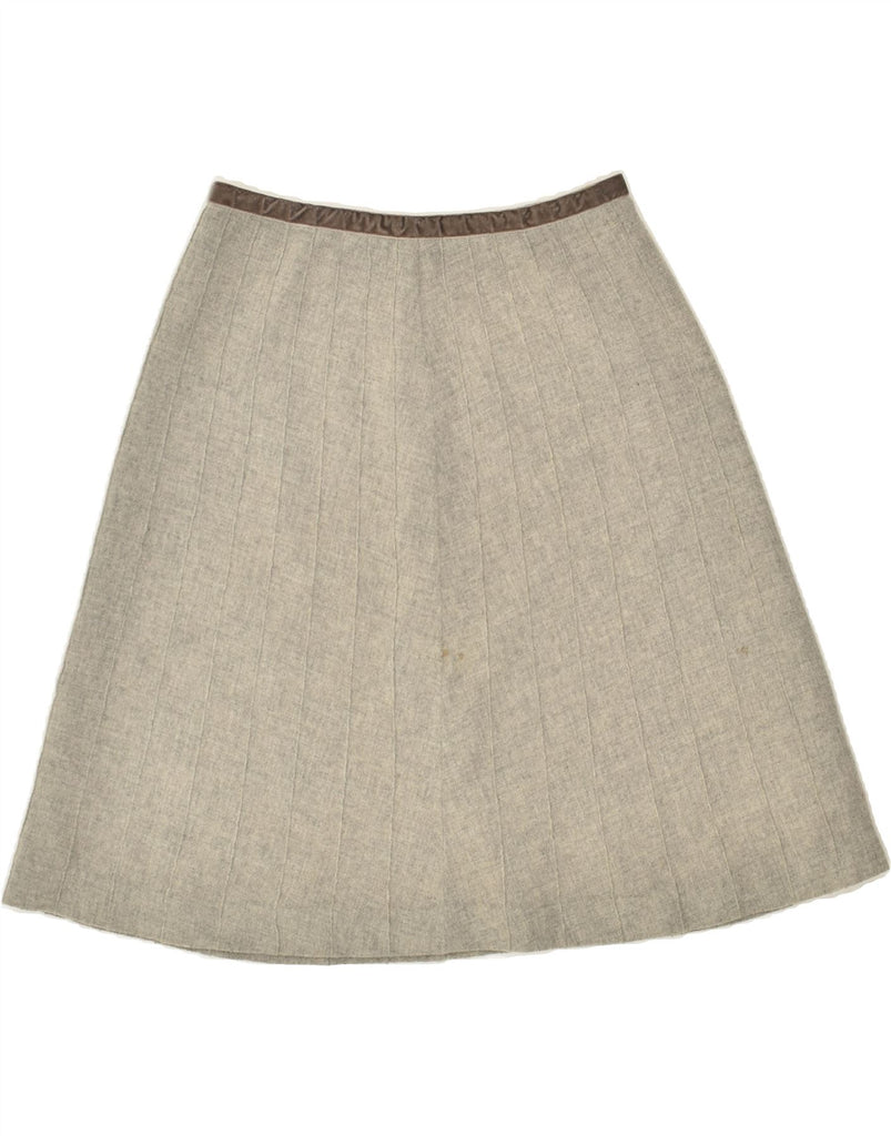 GAP Womens A-Line Skirt UK 8 Small W28  Grey Wool | Vintage Gap | Thrift | Second-Hand Gap | Used Clothing | Messina Hembry 