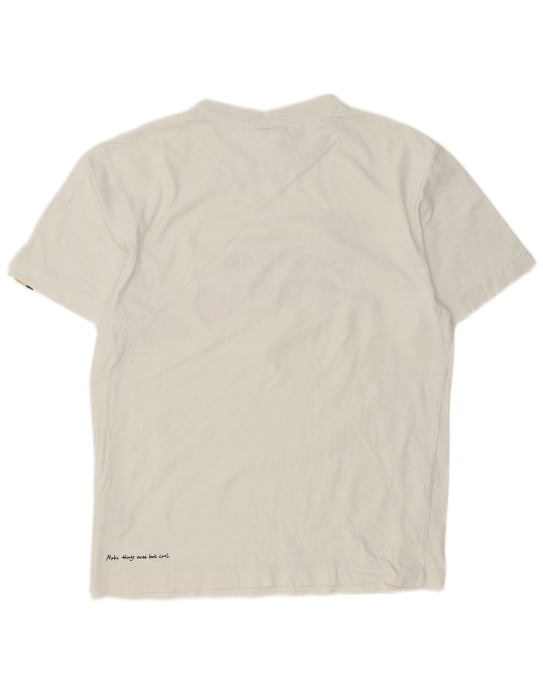 Puma Mens Graphic T-Shirt Top XS White Cotton