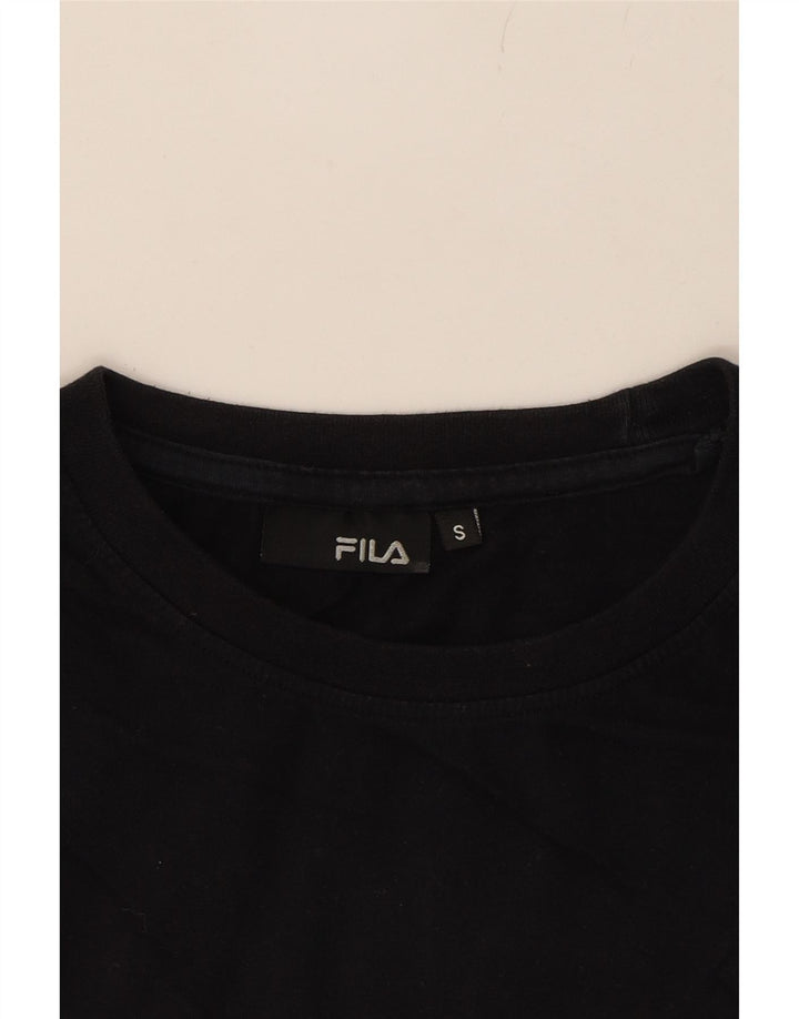 FILA Mens Graphic T-Shirt Top Small Navy Blue Vintage Fila and Second-Hand Fila from Messina Hembry 
