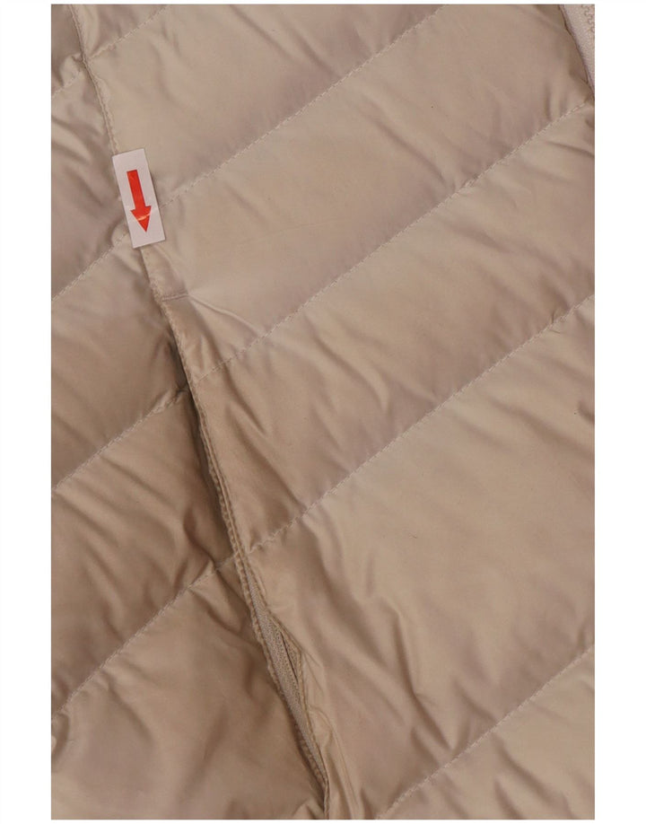 Marmot Womens Hooded Padded Coat UK 10 Small Off White Polyester