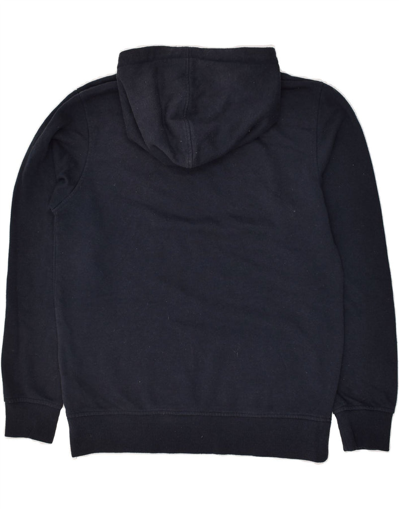 JACK & JONES Mens Graphic Hoodie Jumper Medium Navy Blue Polyester | Vintage Jack & Jones | Thrift | Second-Hand Jack & Jones | Used Clothing | Messina Hembry 