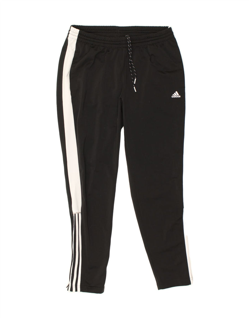 ADIDAS Womens Tracksuit Trousers UK 16/18 Large Black Polyester | Vintage Adidas | Thrift | Second-Hand Adidas | Used Clothing | Messina Hembry 