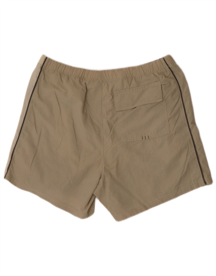 Invicta Mens Graphic Swimming Shorts Large Beige Colourblock Polyamide