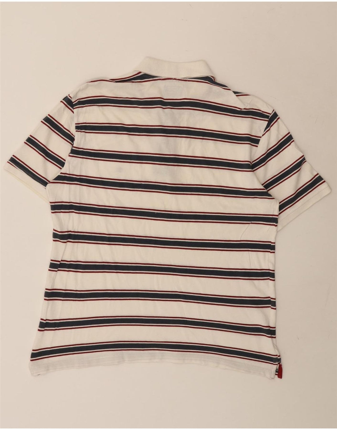 Champion Mens Easy Fit Polo Shirt Large White Striped