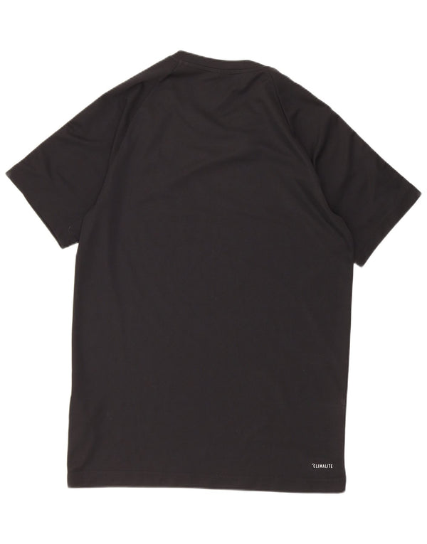 Adidas Mens Climalite T-Shirt Top Small Black Polyester
