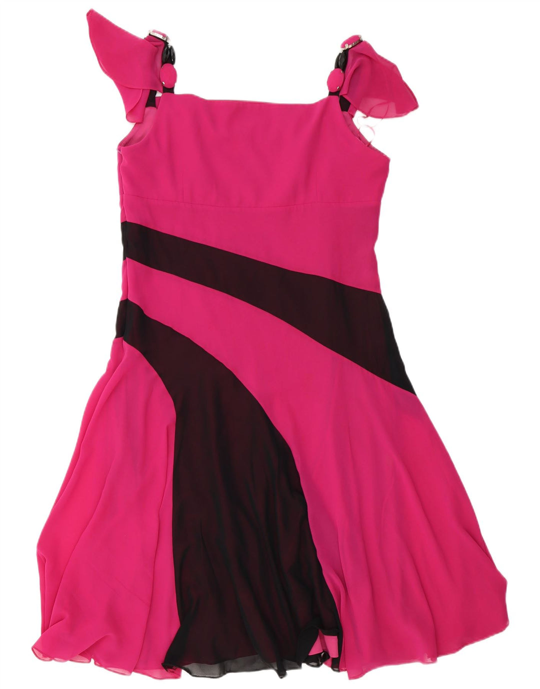 Gattinoni Womens A-Line Dress IT 48 XL Pink Colourblock Polyester