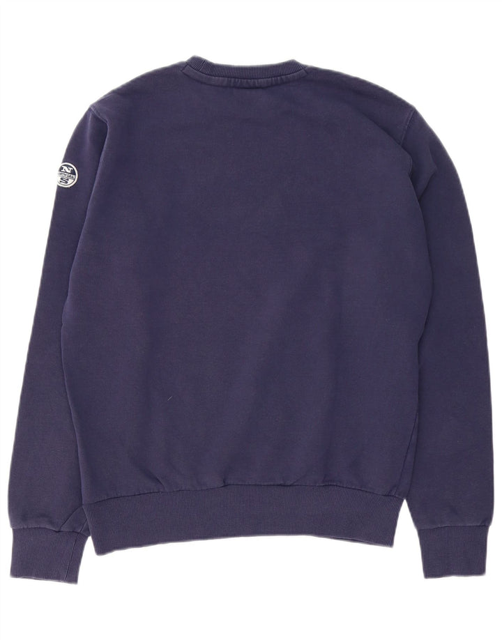 North Sails Mens Sweatshirt Jumper Small Navy Blue Cotton