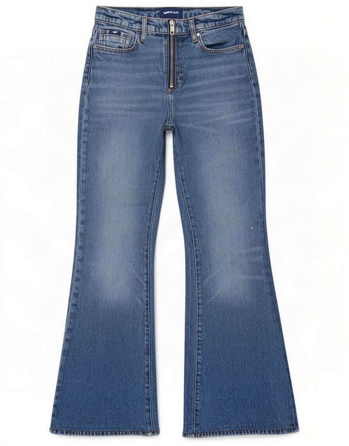 Gas Womens Bootcut Flared Jeans W26 L32 Blue Cotton