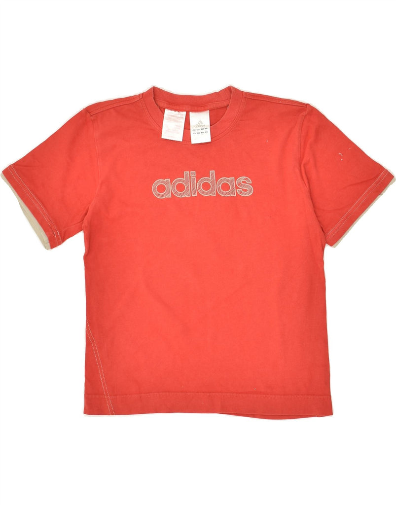 ADIDAS Boys Graphic T-Shirt Top 10-11 Years Red Cotton | Vintage Adidas | Thrift | Second-Hand Adidas | Used Clothing | Messina Hembry 