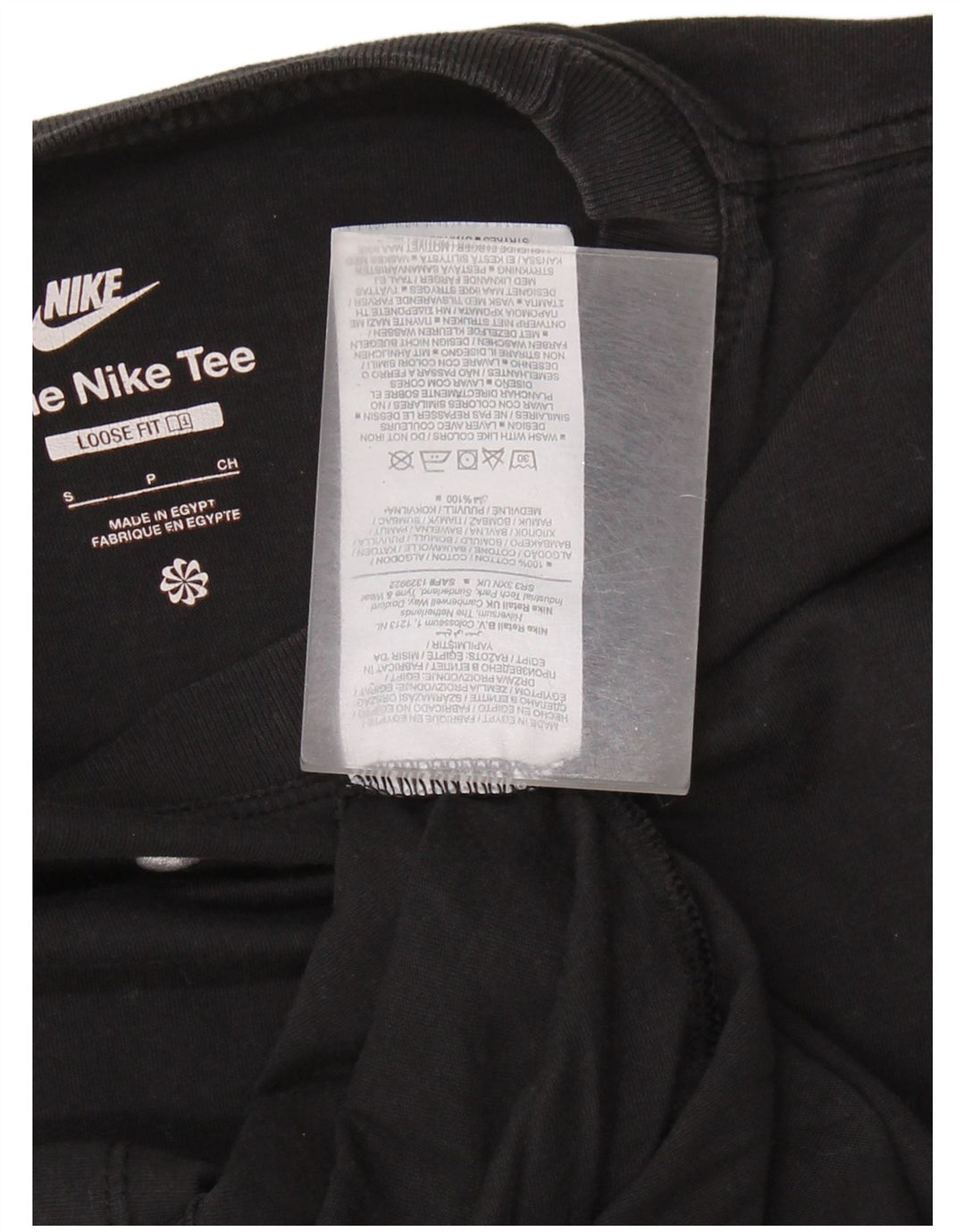 NIKE Mens Loose Fit T-Shirt Top Small Black Cotton