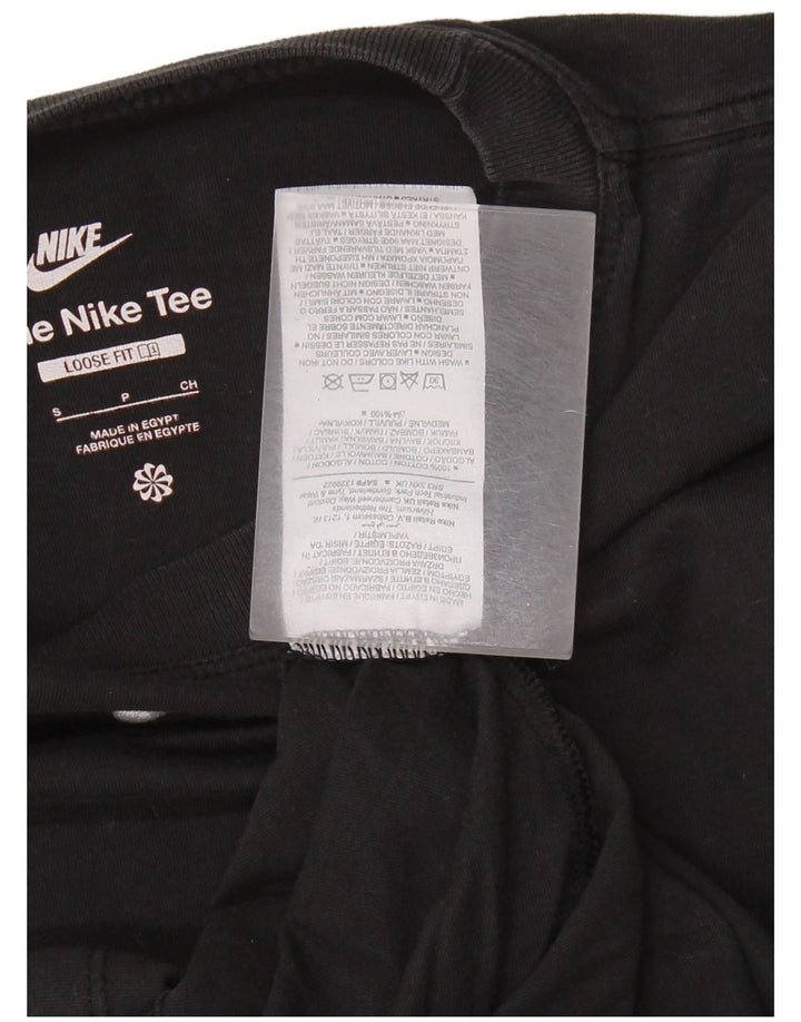 NIKE Mens Loose Fit T-Shirt Top Small Black Cotton