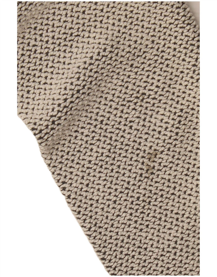 WEIRD FISH Mens Zip Neck Sweatshirt Jumper Large Grey Cotton