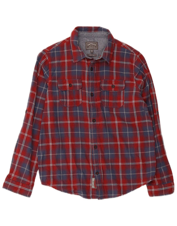 Fat Face Boys Flannel Shirt 10-11 Years Red Check Cotton