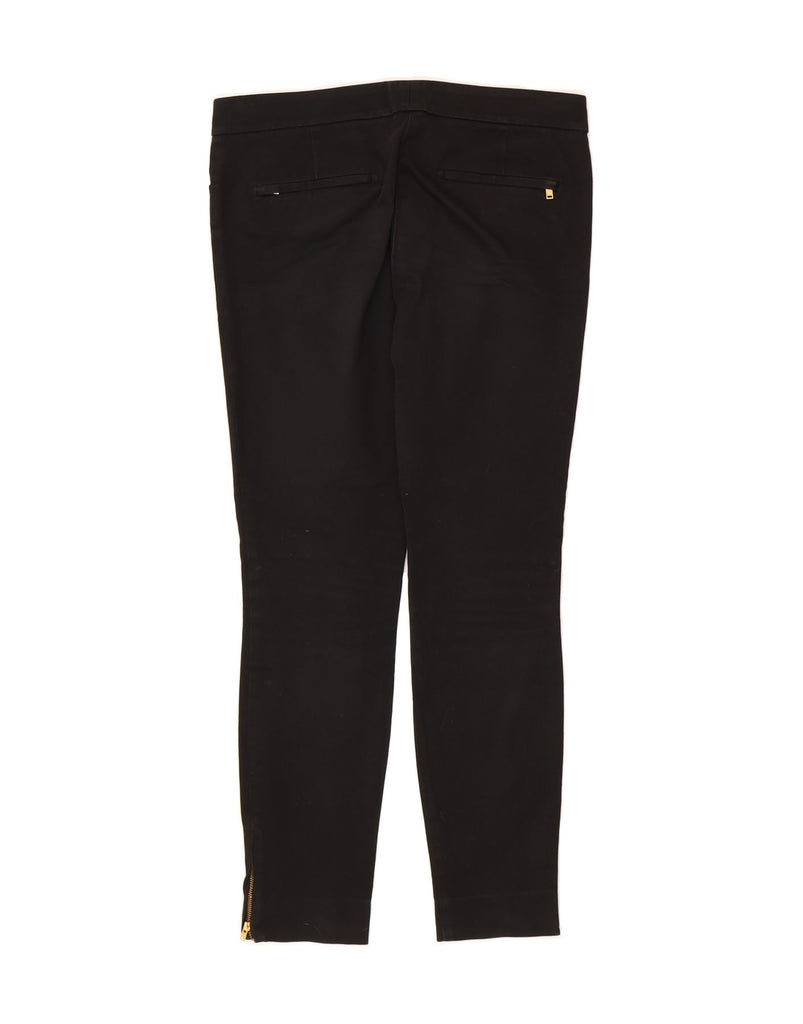 MASSIMO DUTTI Womens Slim Casual Trousers EU 38 Small W28 L26 Black Cotton Vintage Massimo Dutti and Second-Hand Massimo Dutti from Messina Hembry 