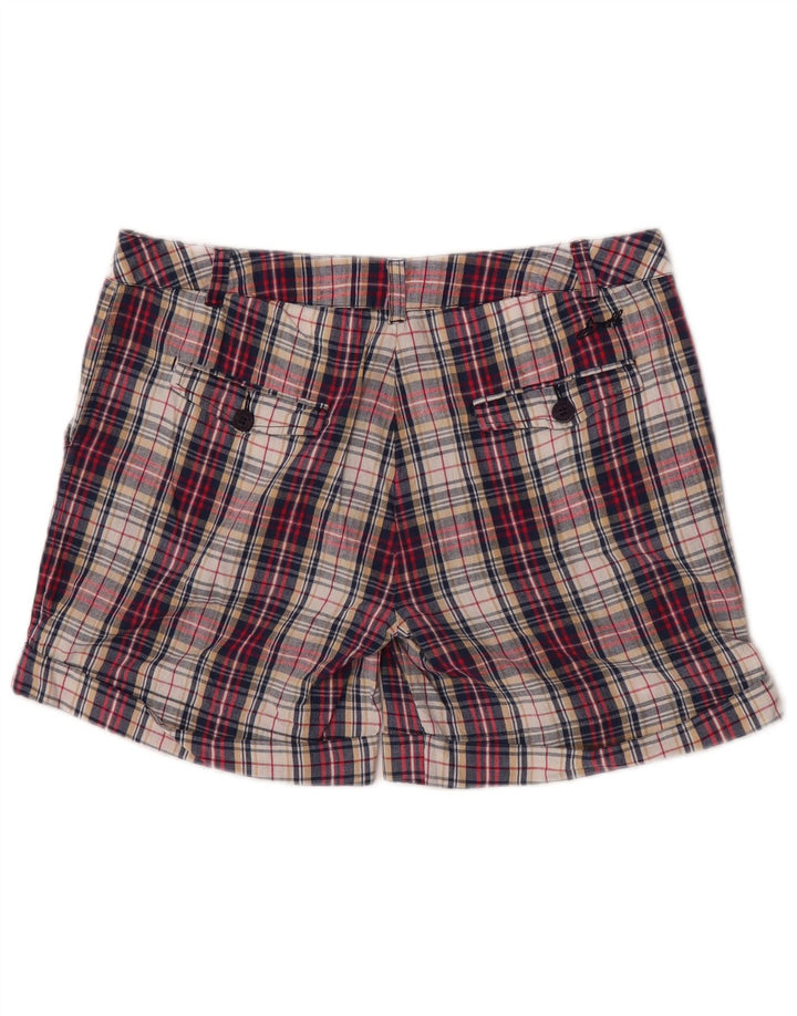 Carrera Womens Chino Shorts Large W31  Multicoloured Check Cotton