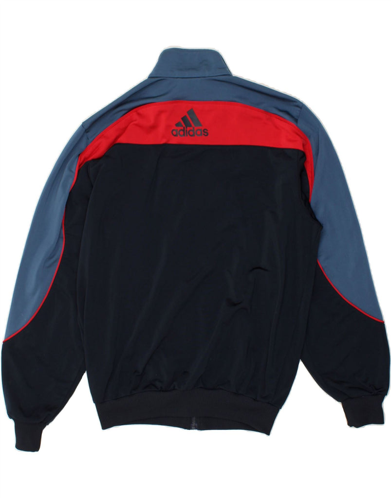 ADIDAS Mens Tracksuit Top Jacket Size 36/38 Small Navy Blue Colourblock | Vintage Adidas | Thrift | Second-Hand Adidas | Used Clothing | Messina Hembry 
