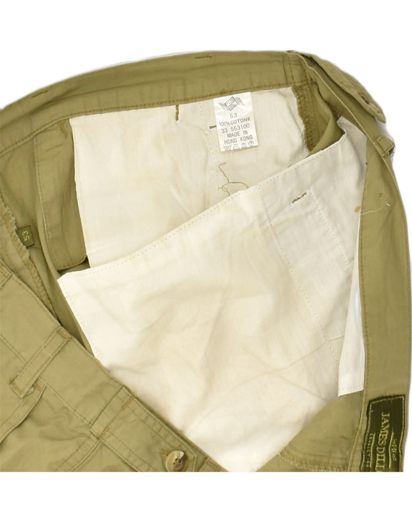 JAMES DILLON Mens Chino Shorts W40 XL Khaki Cotton | Vintage James Dillon | Thrift | Second-Hand James Dillon | Used Clothing | Messina Hembry 