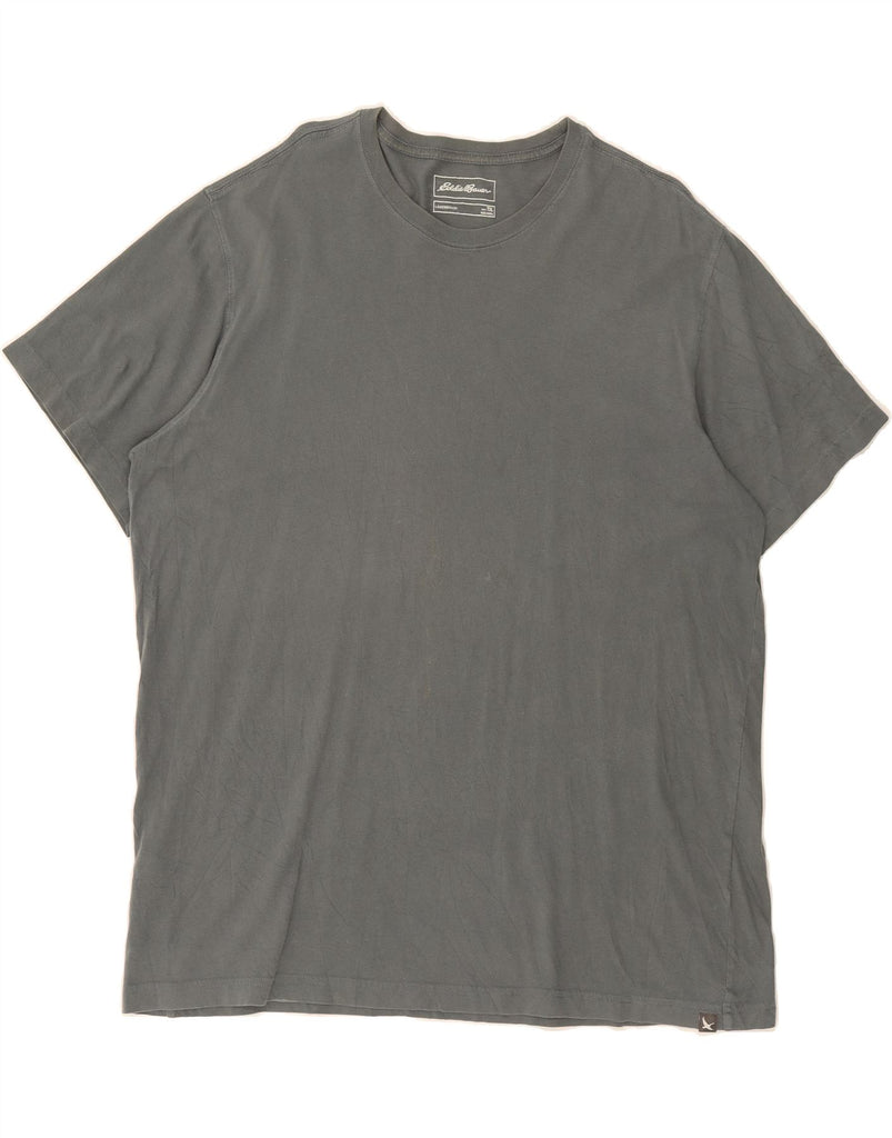 EDDIE BAUER Mens T-Shirt Top XL Grey Cotton Vintage Eddie Bauer and Second-Hand Eddie Bauer from Messina Hembry 