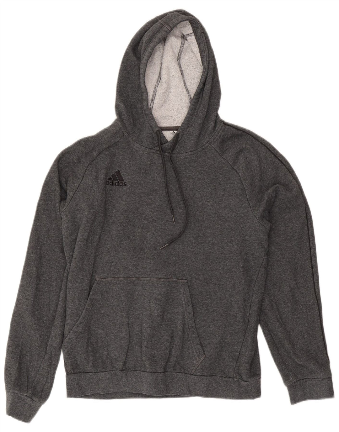 Adidas Mens Hoodie Jumper Small Grey Cotton