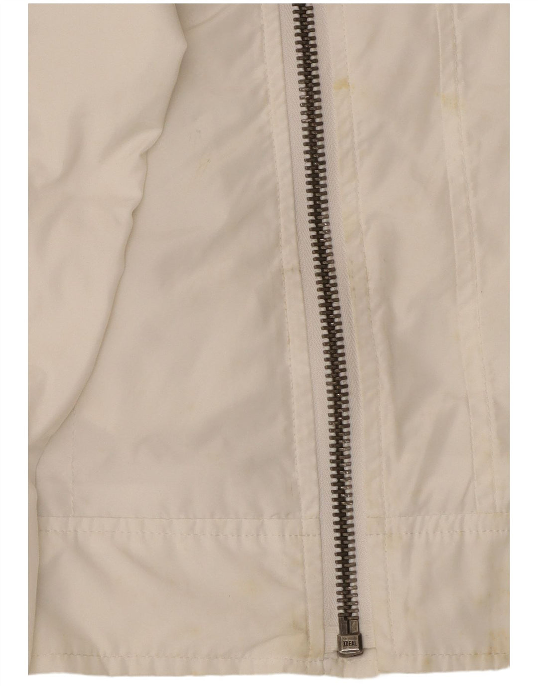 Calvin Klein Jeans Womens Graphic Rain Jacket UK 10 Small White Polyester