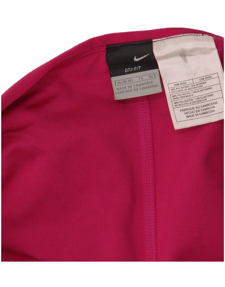 NIKE Womens Dri Fit Skort US 16/18 XL Pink Polyester