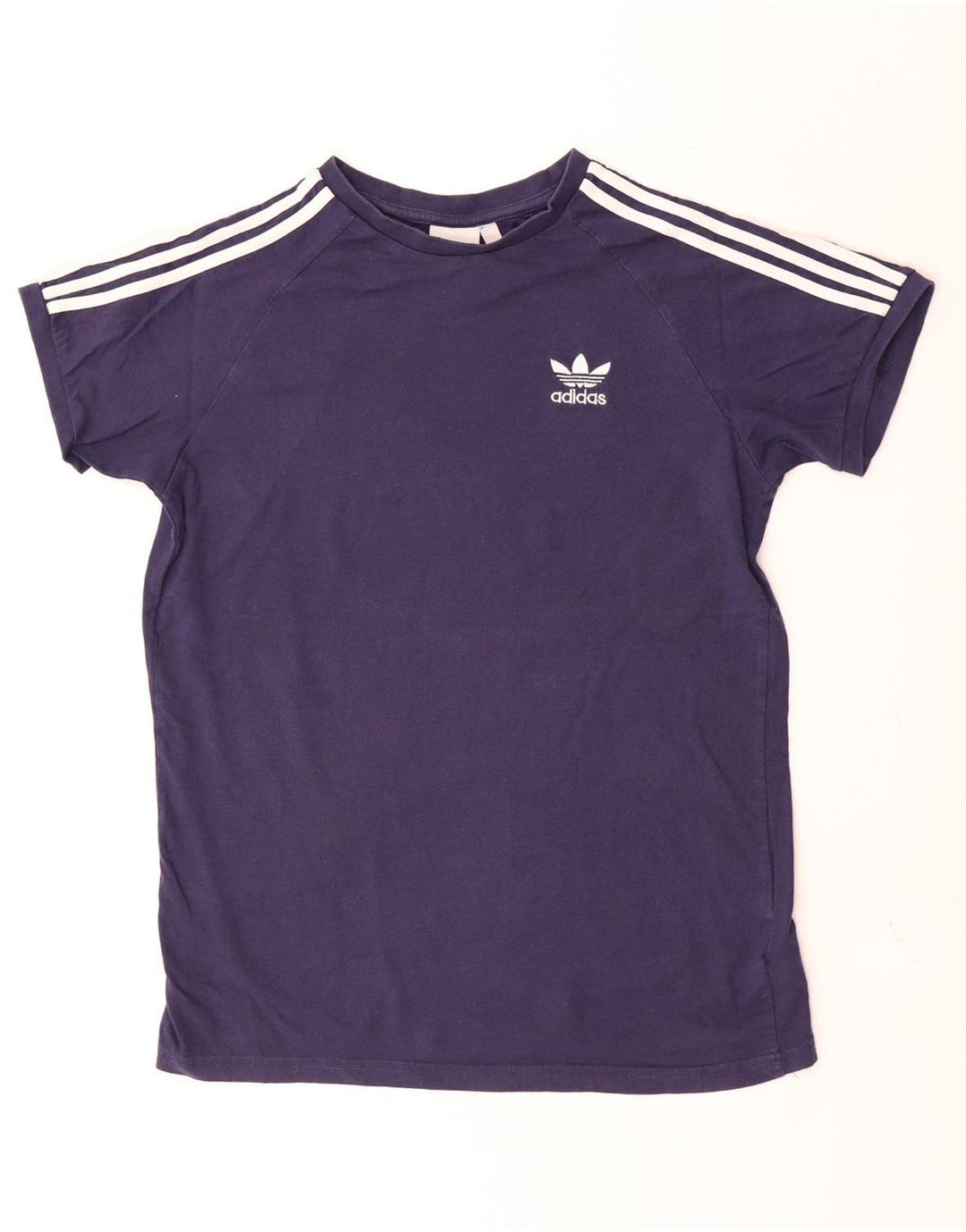 Adidas Mens T-Shirt Top Large Navy Blue Cotton