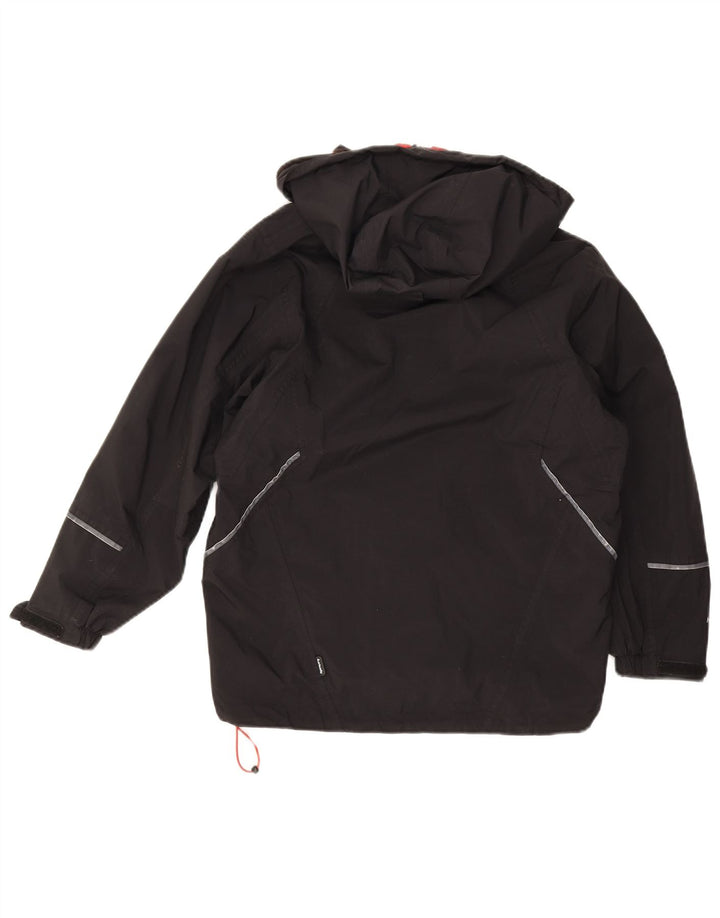 Sprayway Girls Hooded Windbreaker Jacket 10-11 Years Black Polyester