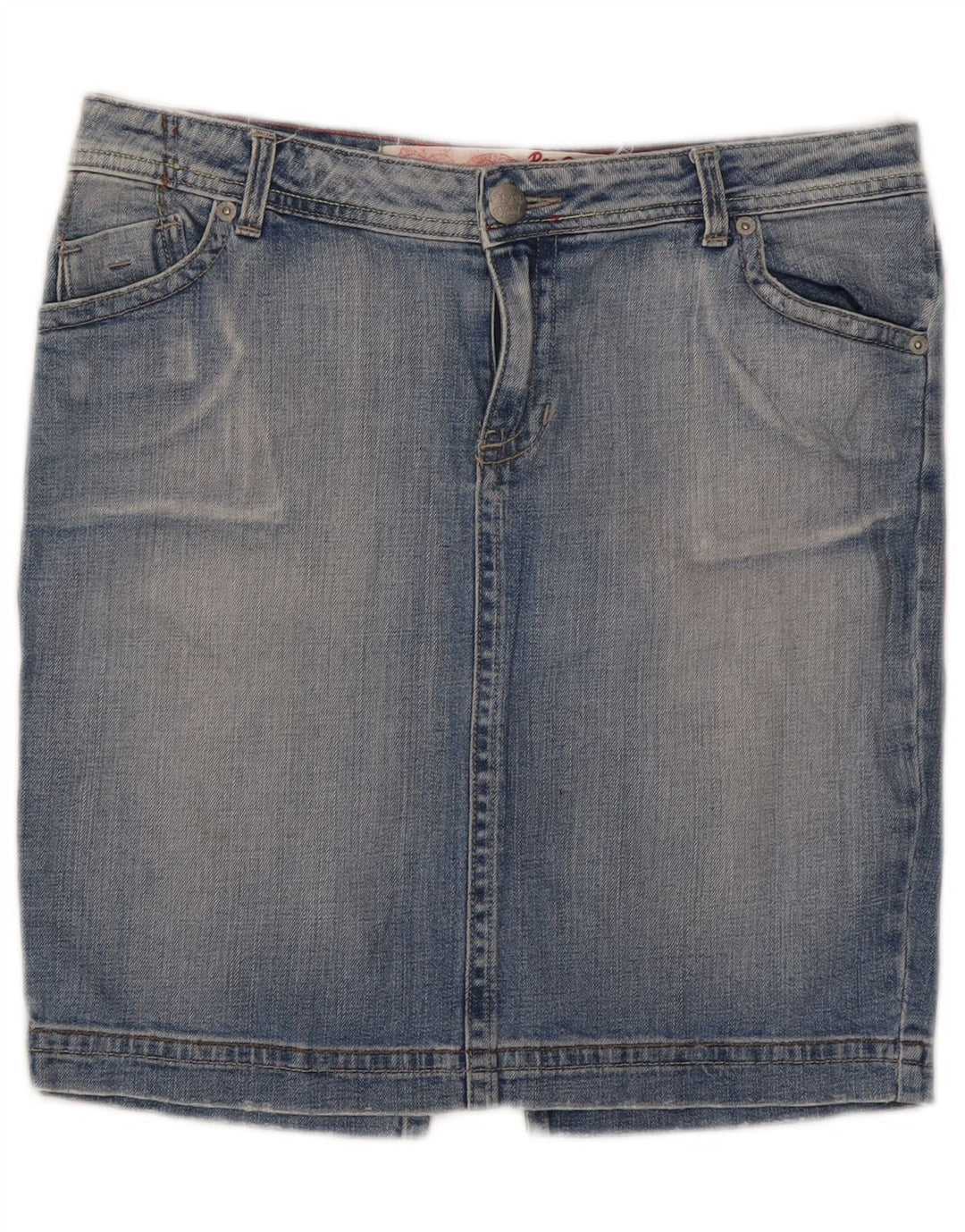 Roxy Womens Mini Denim Skirt US 12 Large W32 Blue Cotton